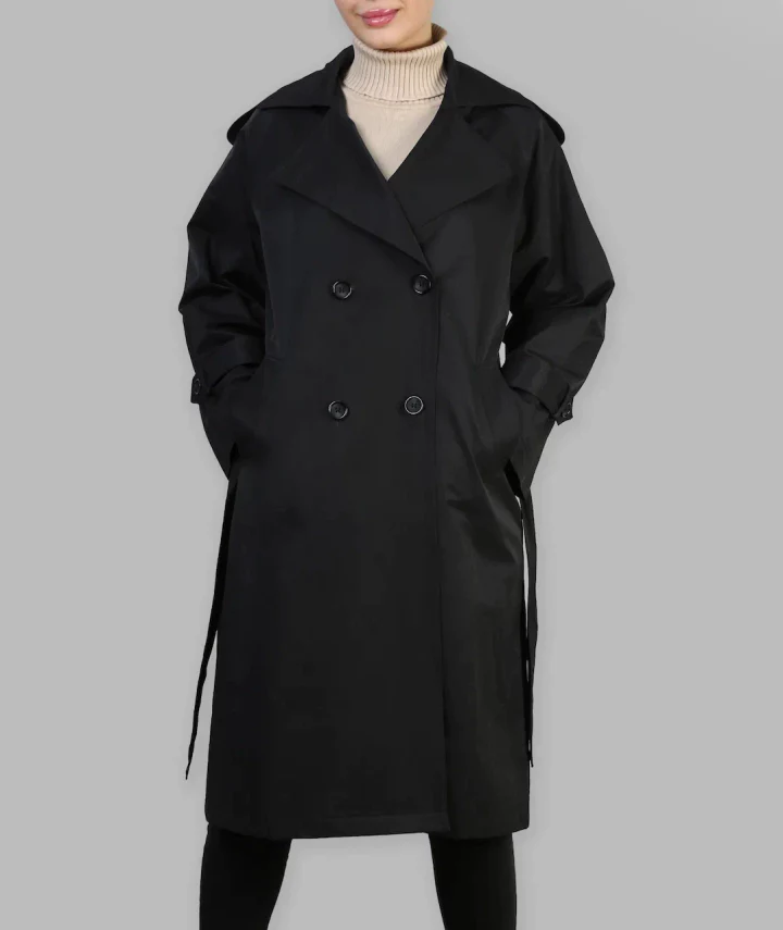 barany Women Notch Lapel dbl brst atwsa - Black