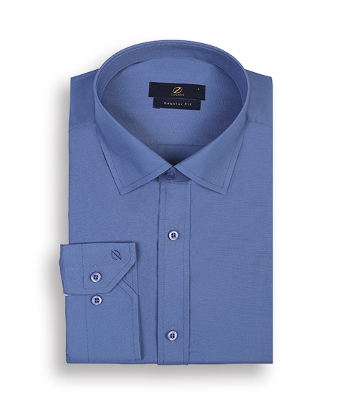 پیراهن مردانه آبی درباری 