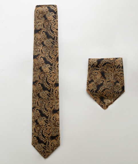 کراوات طلایی طرحدار