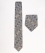 کراوات سرمه‌ای- طلایی طرحدار (پوشت دار)