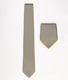 کراوات مشکی طلایی (پوشت دار)