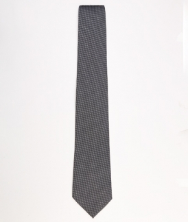 کراوات طرحدار مشکی-نقره‌ای